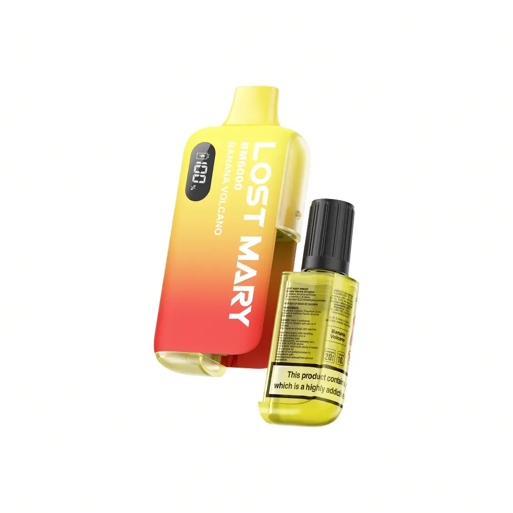  Banana Volcano Lost Mary BM6000 Disposable Vape Kit 20mg